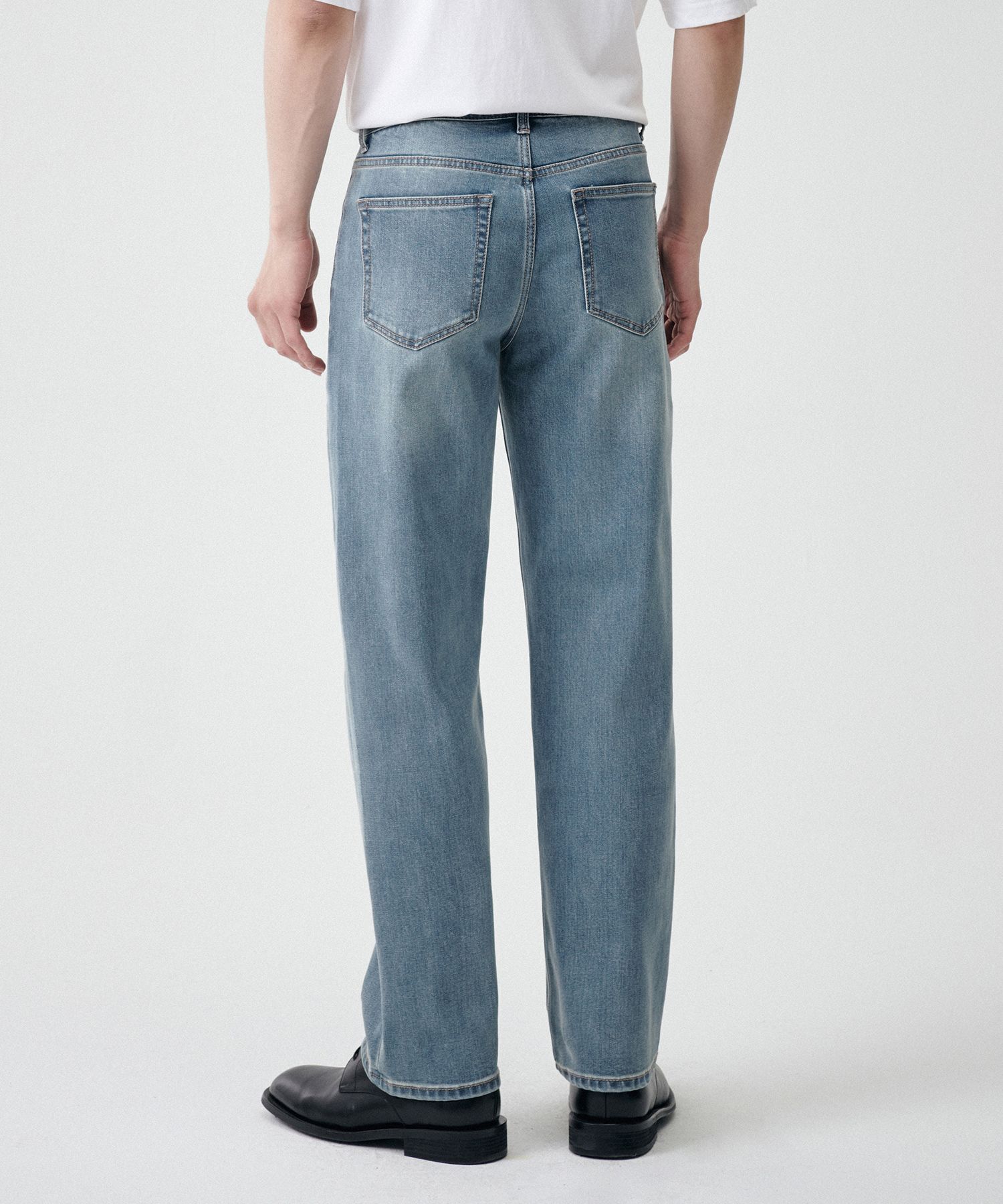★MUSINSA STANDARD★ Side brush wide denim pants yellow dark MUSINSA | MUSINSA STANDARD [Cool Standard] Big Brush Extra