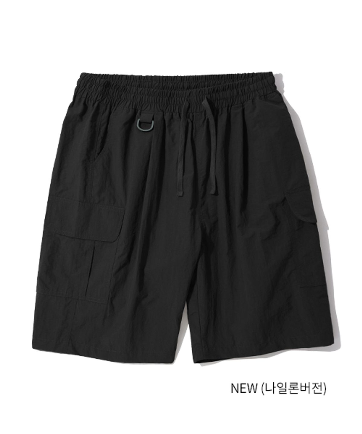 모더먼트(MODERMENT) BDU 와이드 카고 반바지 [블랙]