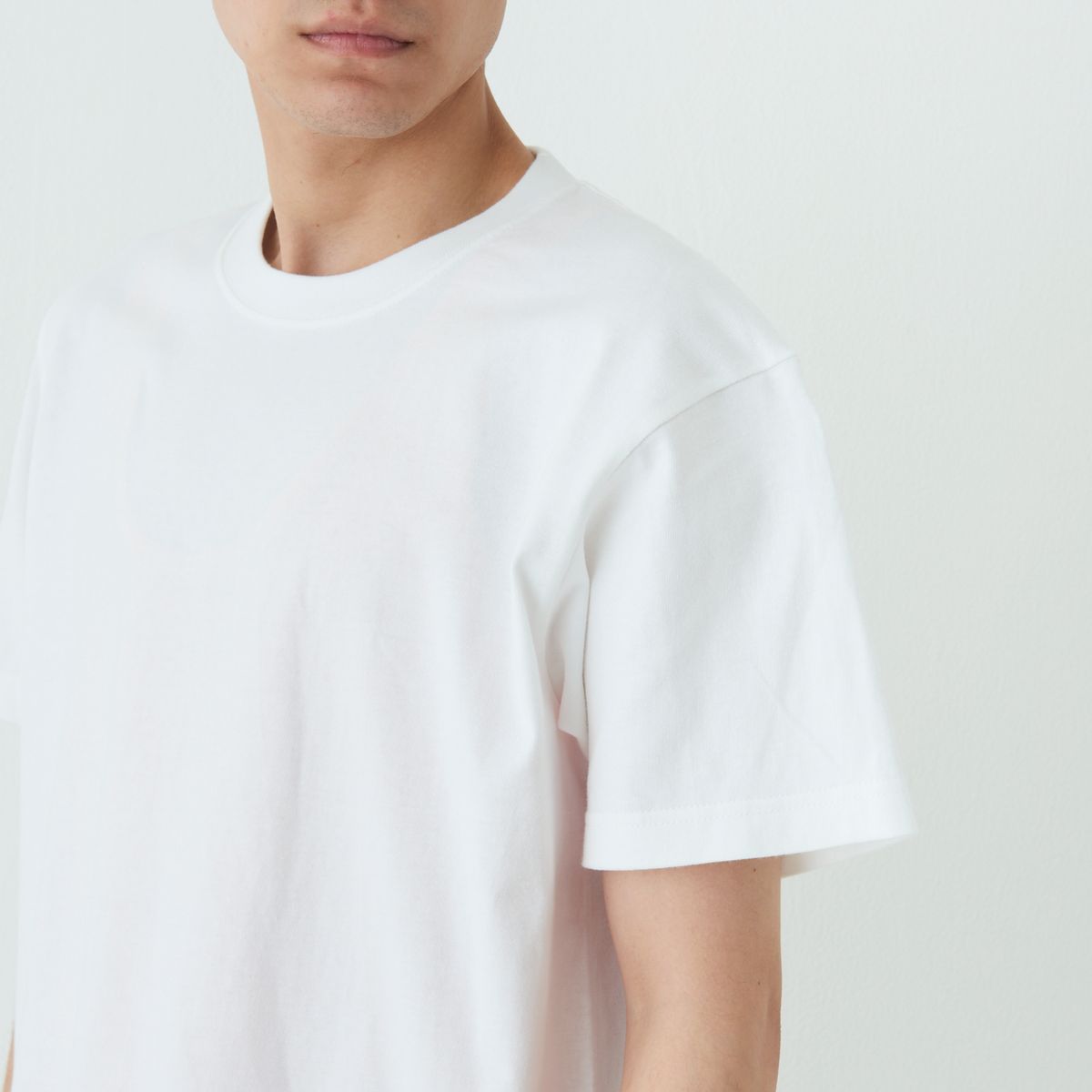 프린트스타(PRINTSTAR) [3PACK] 7.4oz 헤비 웨이트 라운드 오버핏 무지 반팔티 화이트/블랙