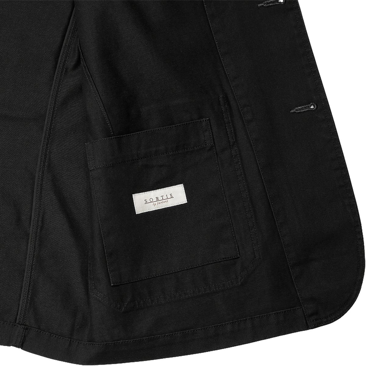 솔티(SORTIE) Tura Cotton Washed Jacket (Black)