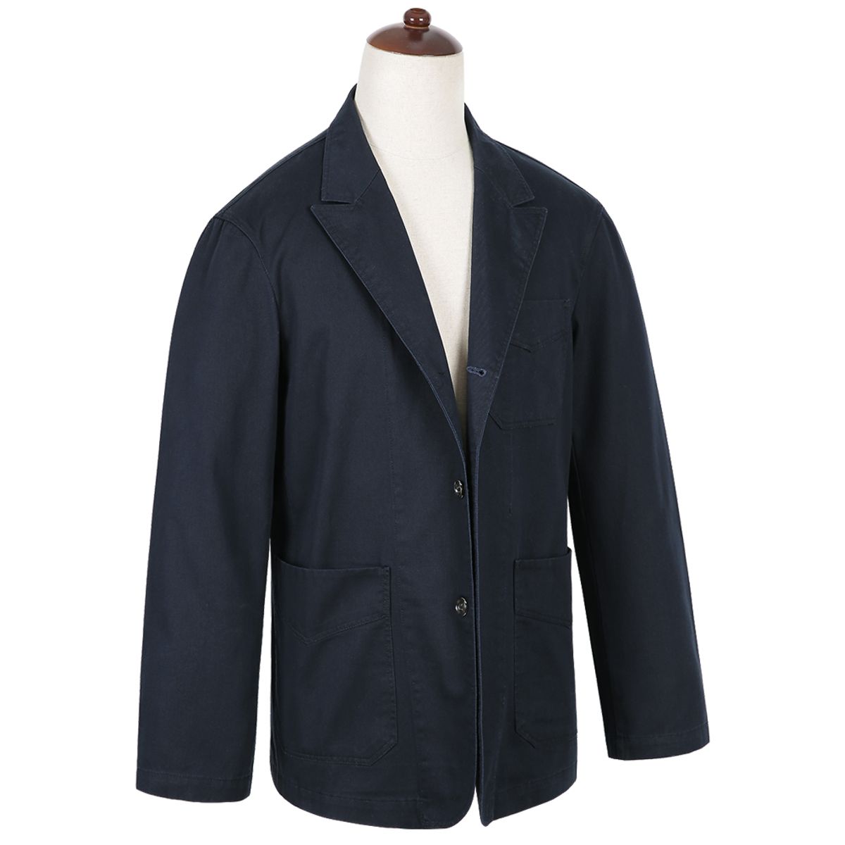 솔티(SORTIE) Tura Cotton Washed Jacket (Navy)