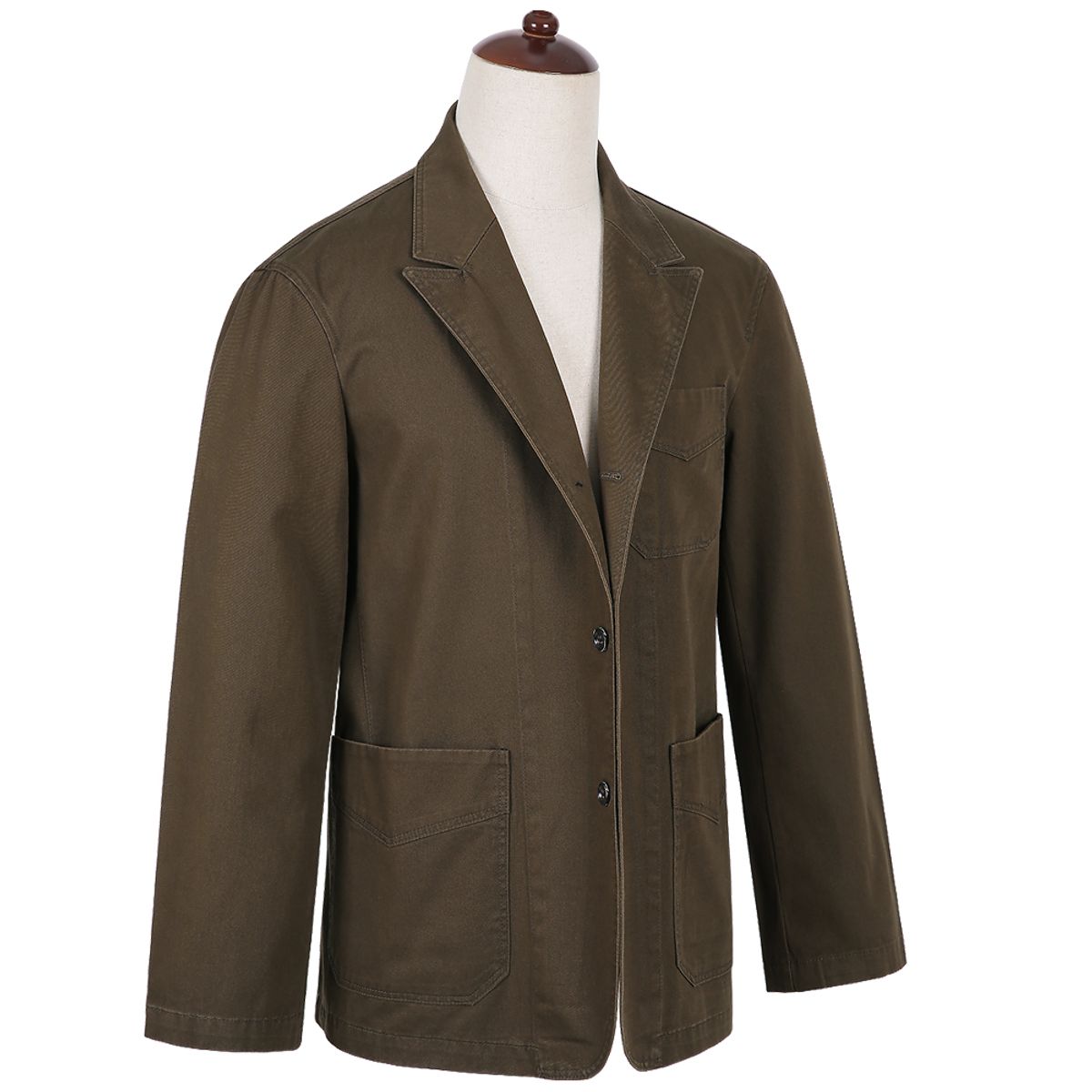 솔티(SORTIE) Tura Cotton Washed Jacket (Brown)