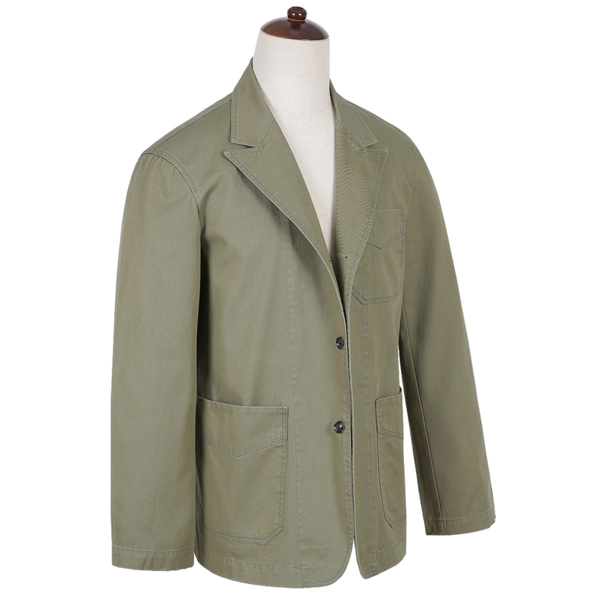 솔티(SORTIE) Tura Cotton Washed Jacket (Light Khaki)