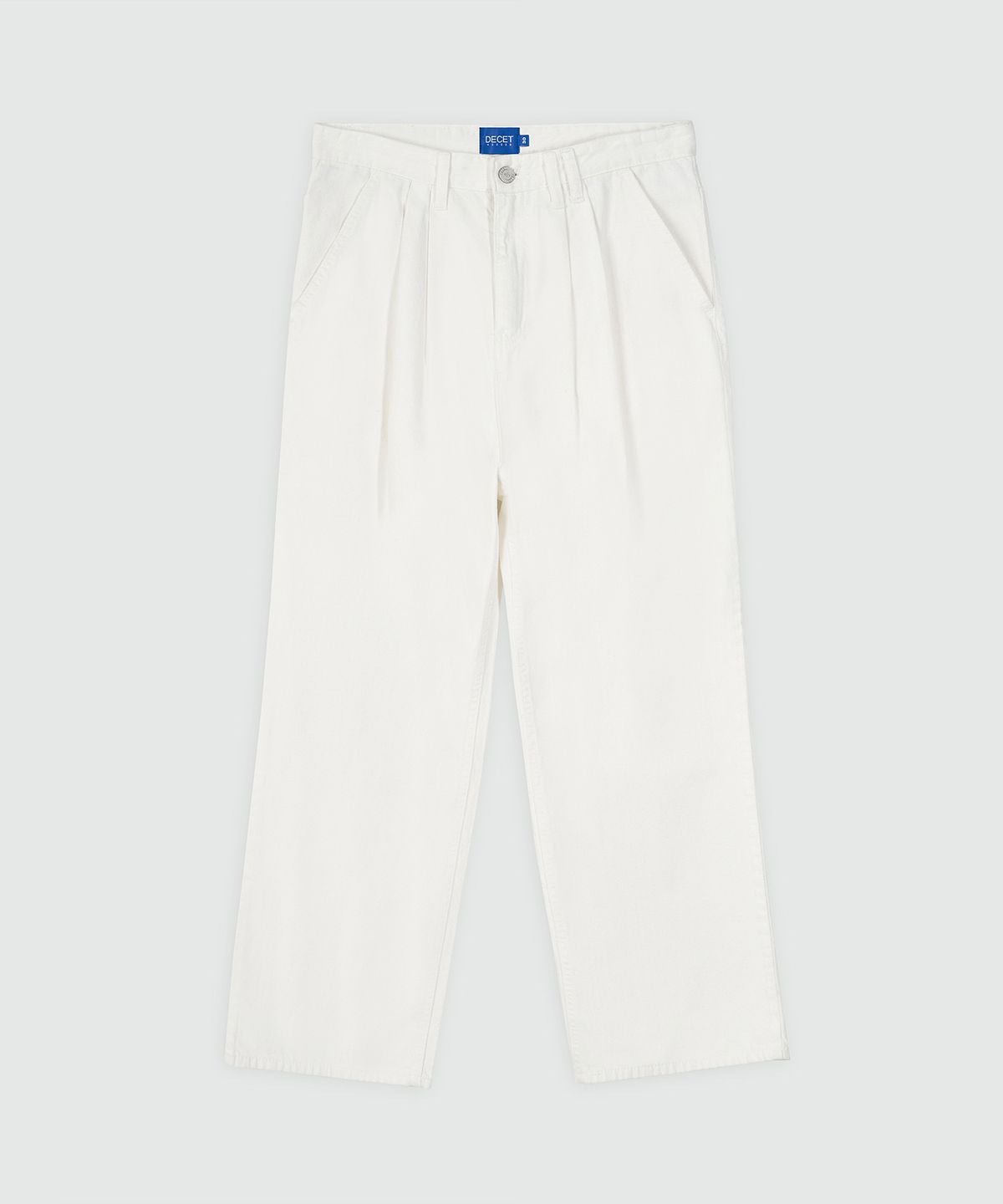 데케트(DECET) [여름원단]2Pleats Wide Jeans DCPT005Ivory