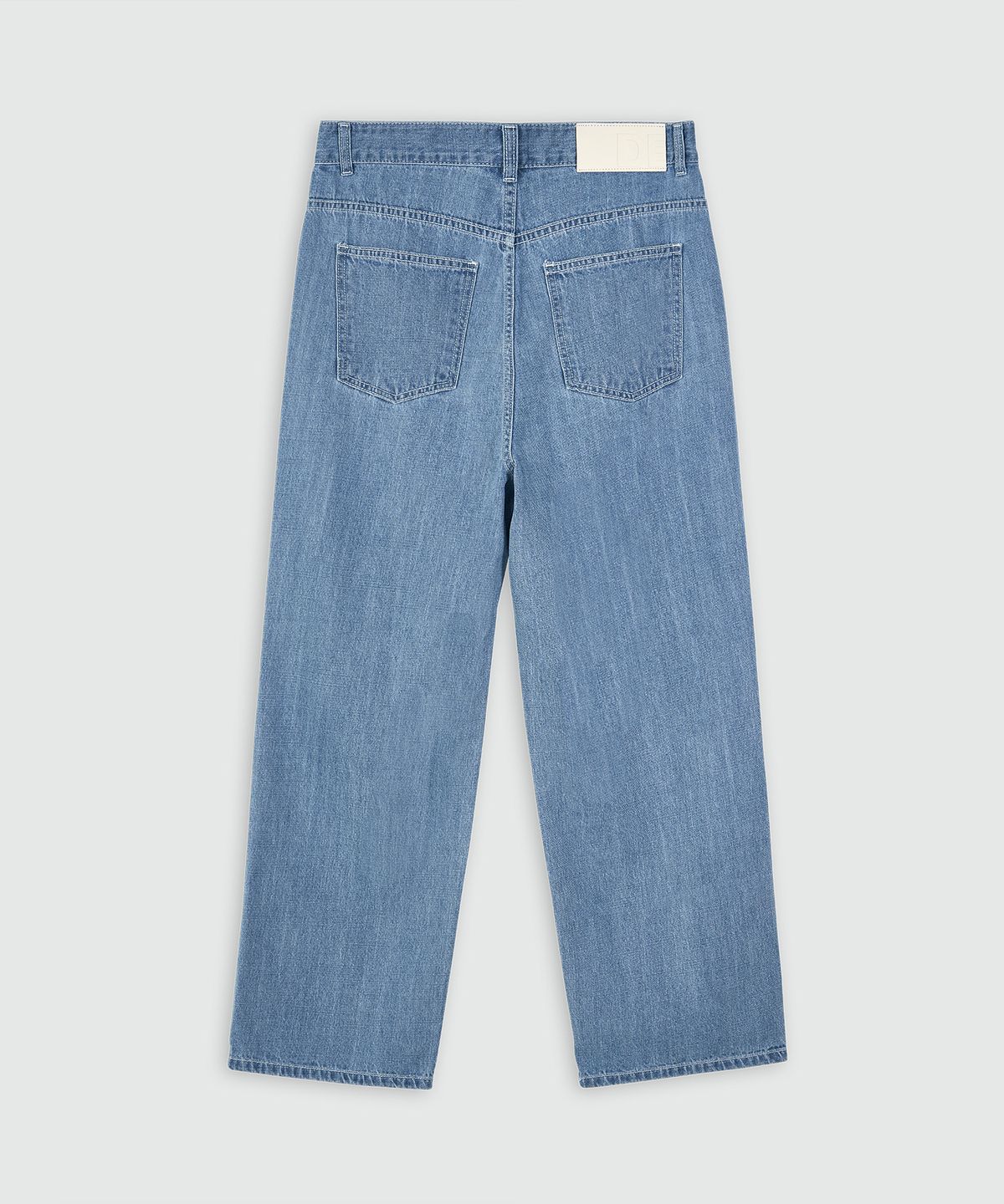 데케트(DECET) [여름원단]2Pleats Wide Jeans DCPT005Blue