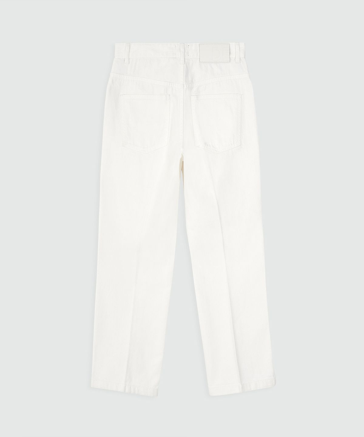 데케트(DECET) [여름원단]Cropped Tapered Jeans DCPT004Ivory