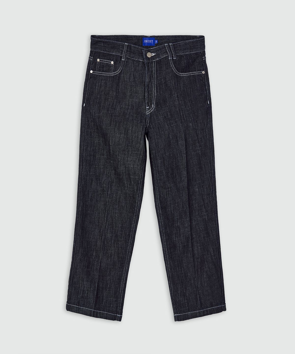데케트(DECET) [여름원단]Cropped Tapered Jeans DCPT004IndigoBlue