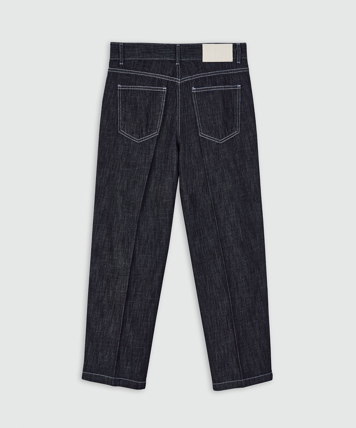 데케트(DECET) [여름원단]Cropped Tapered Jeans DCPT004IndigoBlue