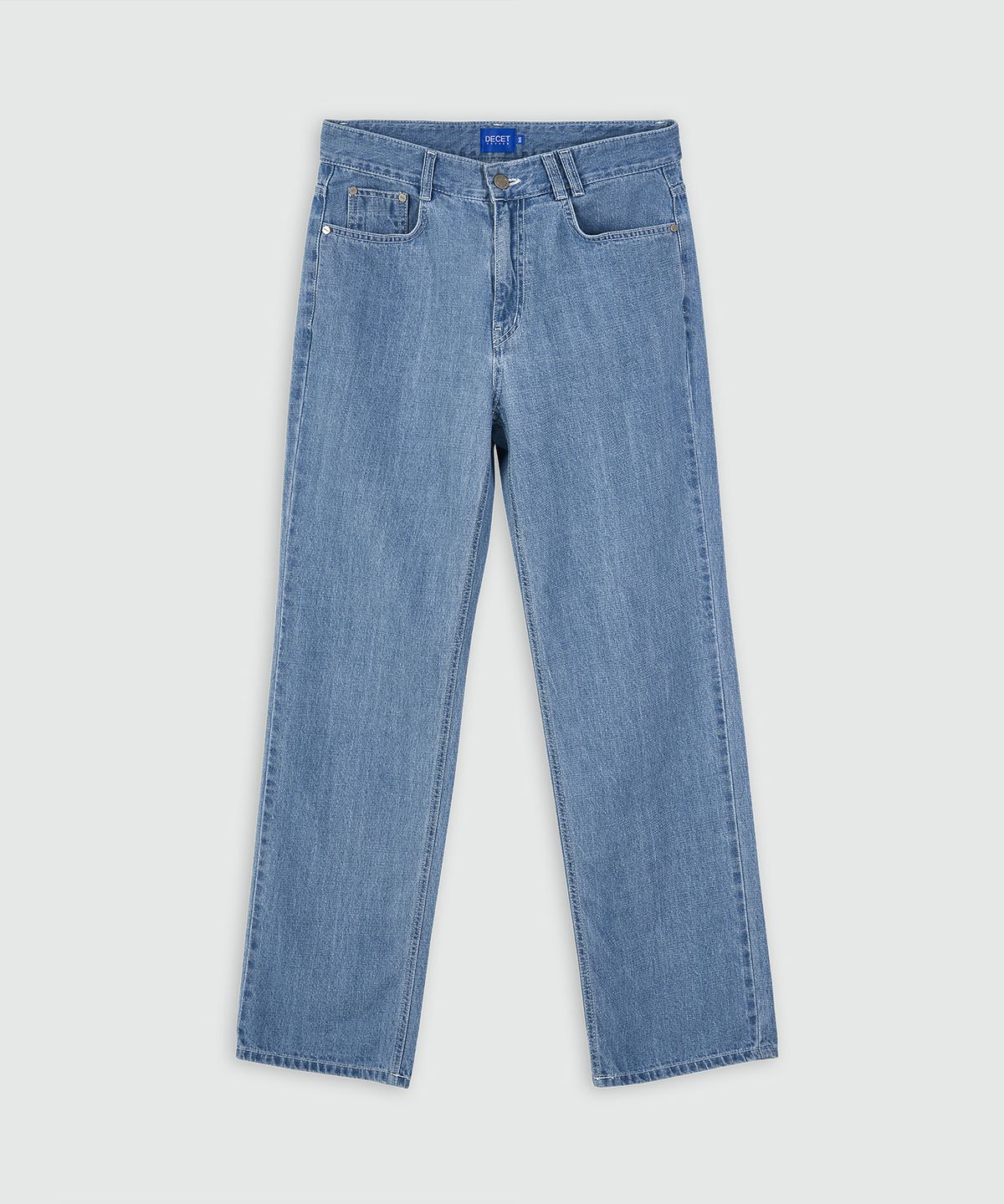 데케트(DECET) [여름원단]Semi Wide Jeans DCPT003Blue