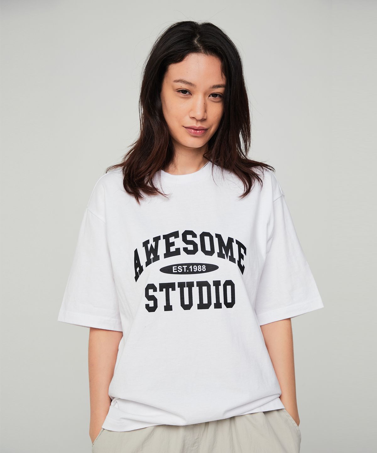 어썸스튜디오(AWESOME STUDIO) [SET]로고 그래픽 3종 세트 반팔 티셔츠