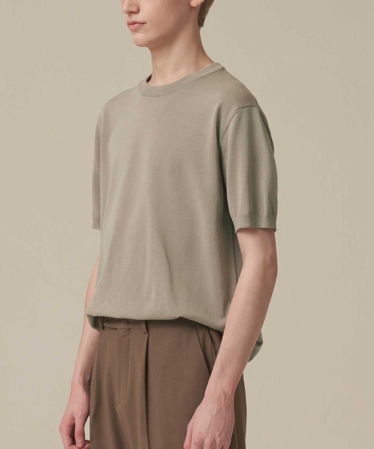 더블유엠씨(WMC) 워셔블 니트 라운드_WARM SAND