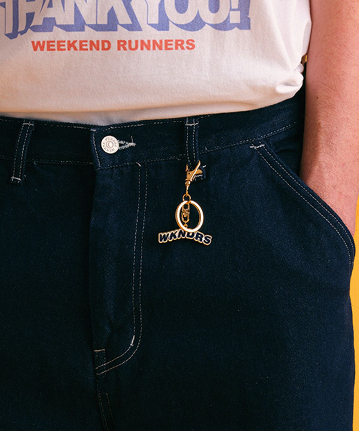 위캔더스(WKNDRS) WAVY KEYRING (GOLD)