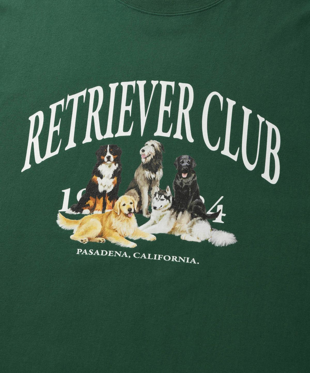 리트리버클럽(RETRIEVER CLUB) RETRIEVER FRIENDS SHORT SLEEVE [GREEN]