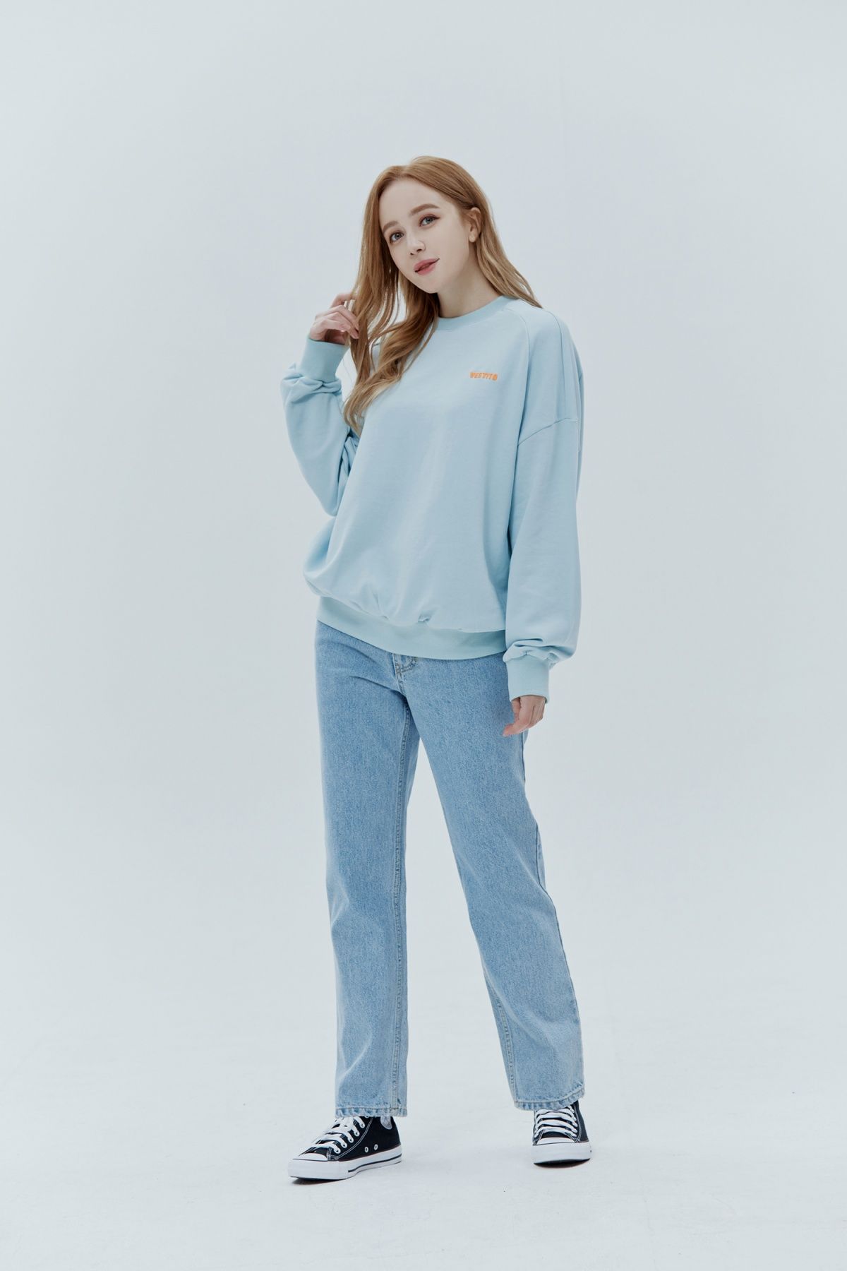 베스띠또(VESTITO) DIETRO LOGO GRANDE(뒷판 레이어 빅 로고 맨투맨)
