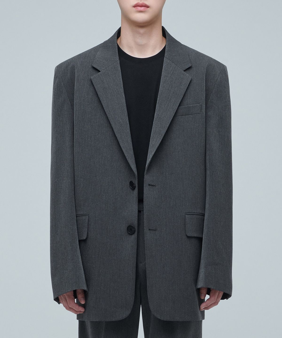 무신사 스탠다드(MUSINSA STANDARD) 빅 대디 오버사이즈 블레이저 [미디엄 그레이]