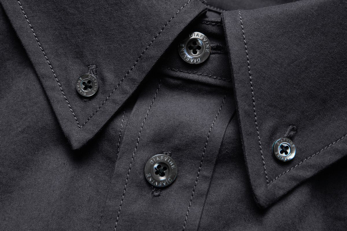 디아프바인(DIAFVINE) DV22STP.667 WASHED CT COMFORT FIT -Charcoal Gray-