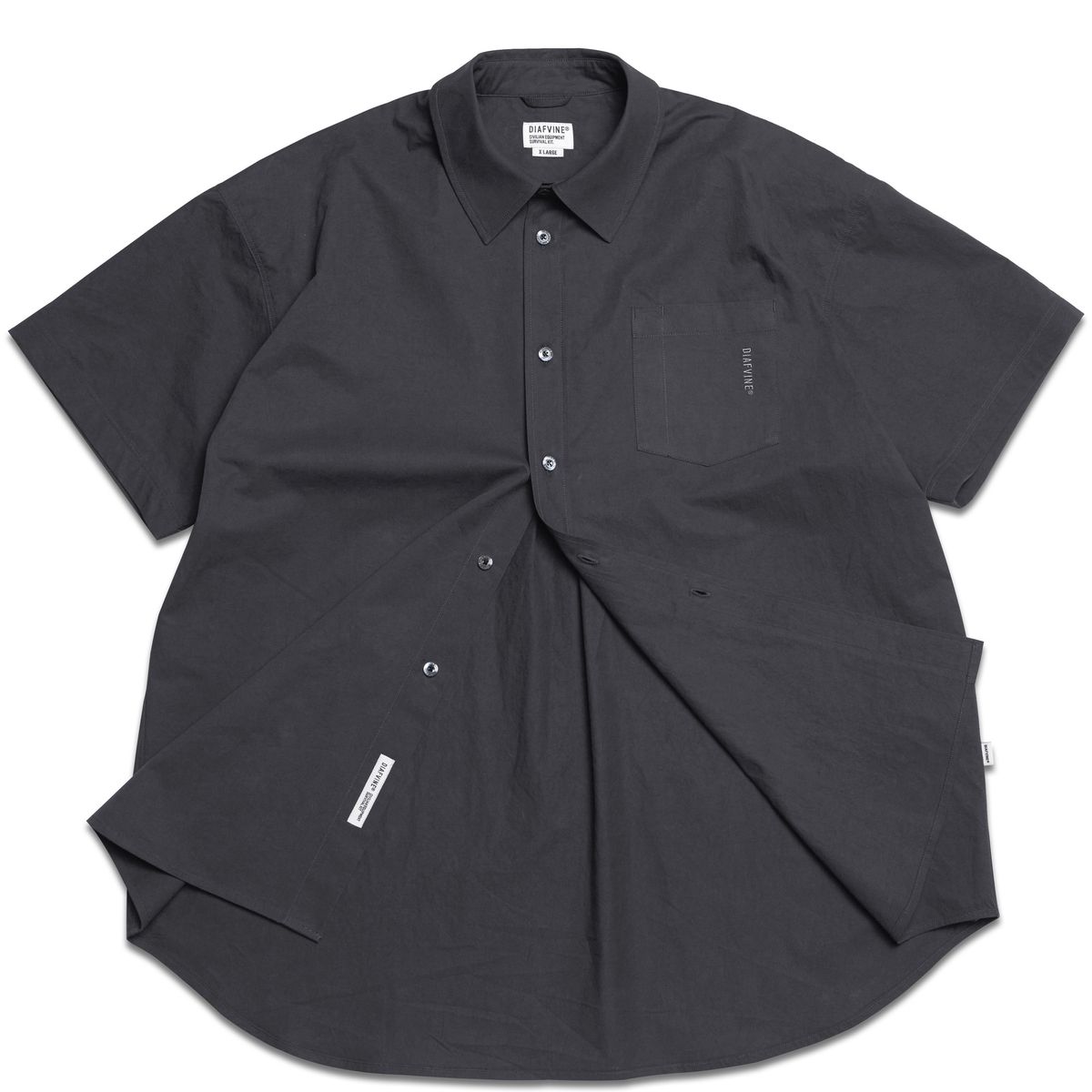 디아프바인(DIAFVINE) DV22STP.666 WASHED CT COMFORT FIT -Charcoal Gray-