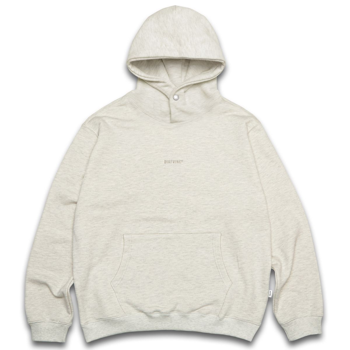 디아프바인(DIAFVINE) DV22STP.665 LOGO EMB COMBED YARN HOODIE -Oatmeal-