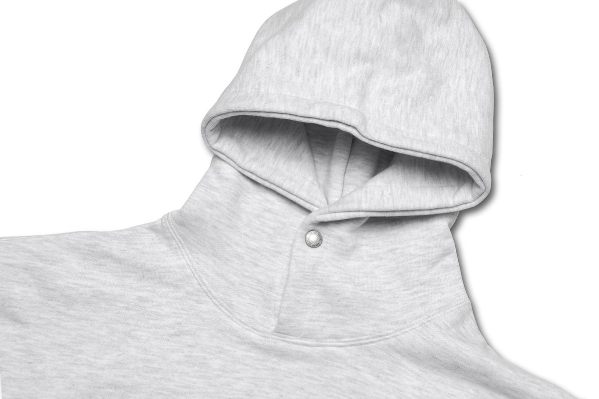 디아프바인(DIAFVINE) DV22STP.665 LOGO EMB COMBED YARN HOODIE -White Oatmeal-