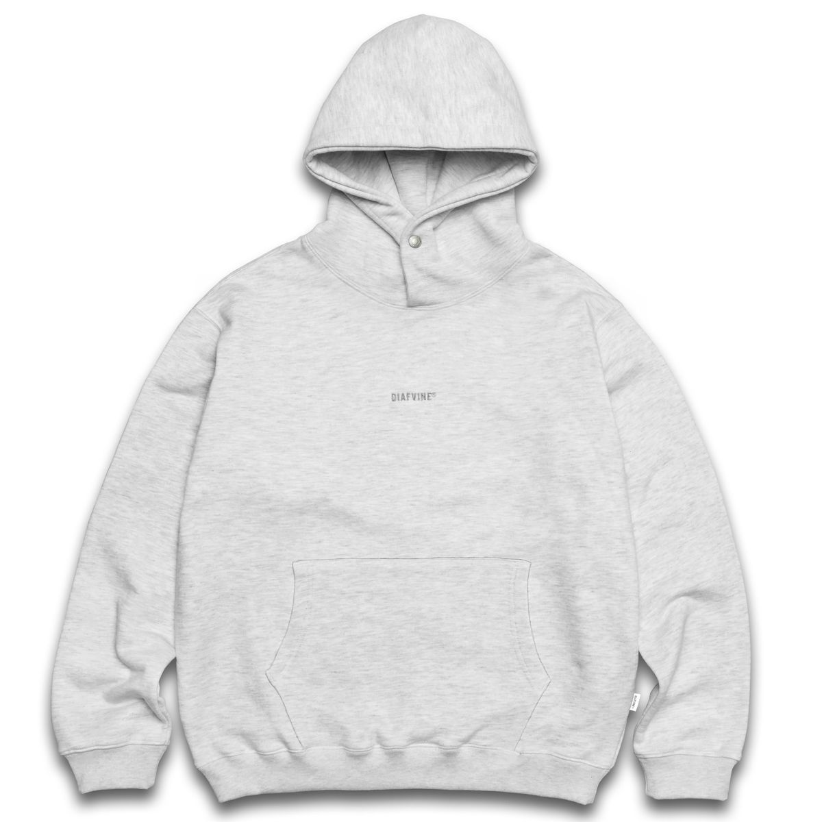 디아프바인(DIAFVINE) DV22STP.665 LOGO EMB COMBED YARN HOODIE -White Oatmeal-