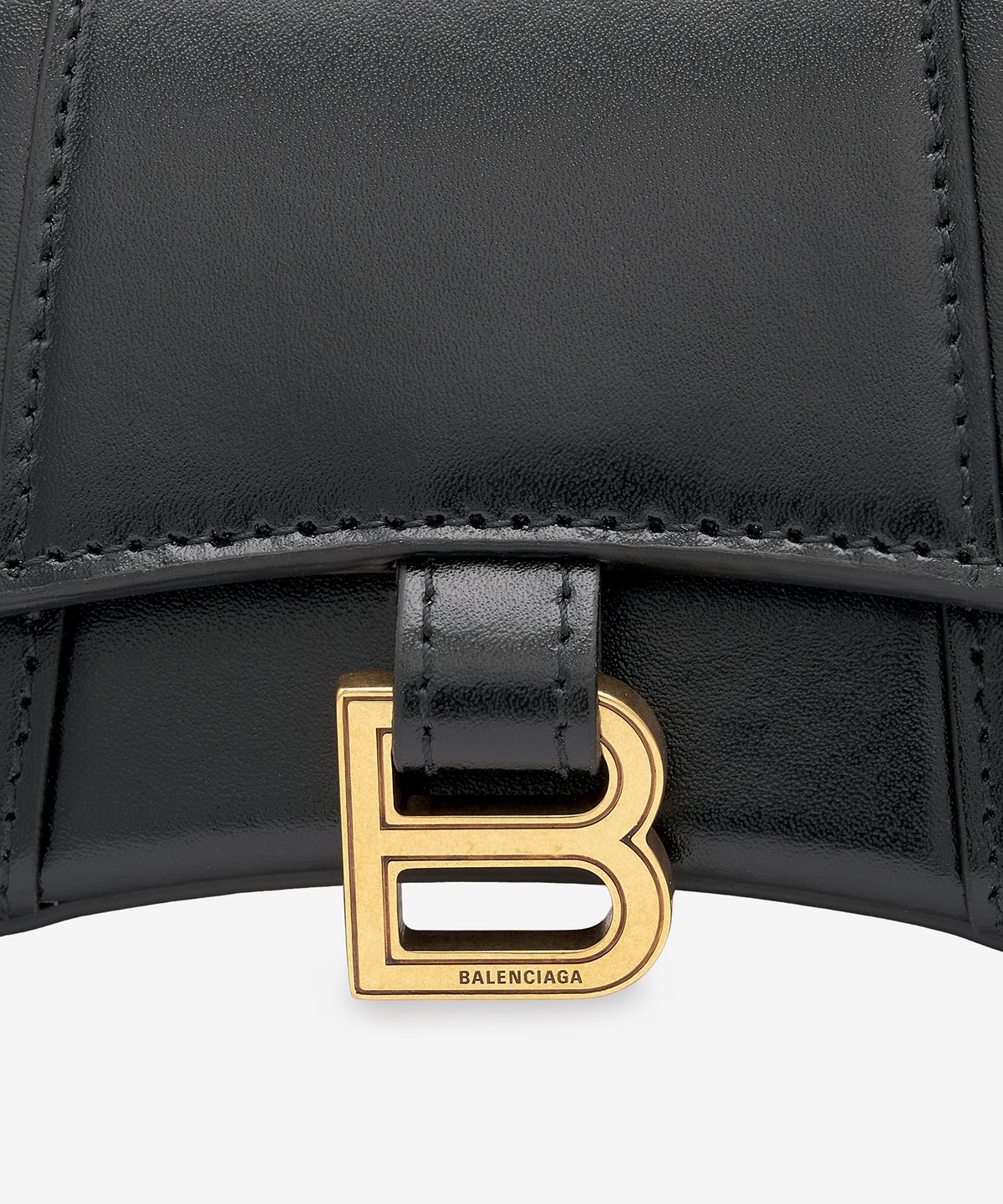 발렌시아가(BALENCIAGA) 미니 아워글래스 체인 토트백 - 블랙 / 6646761QJ4M1000