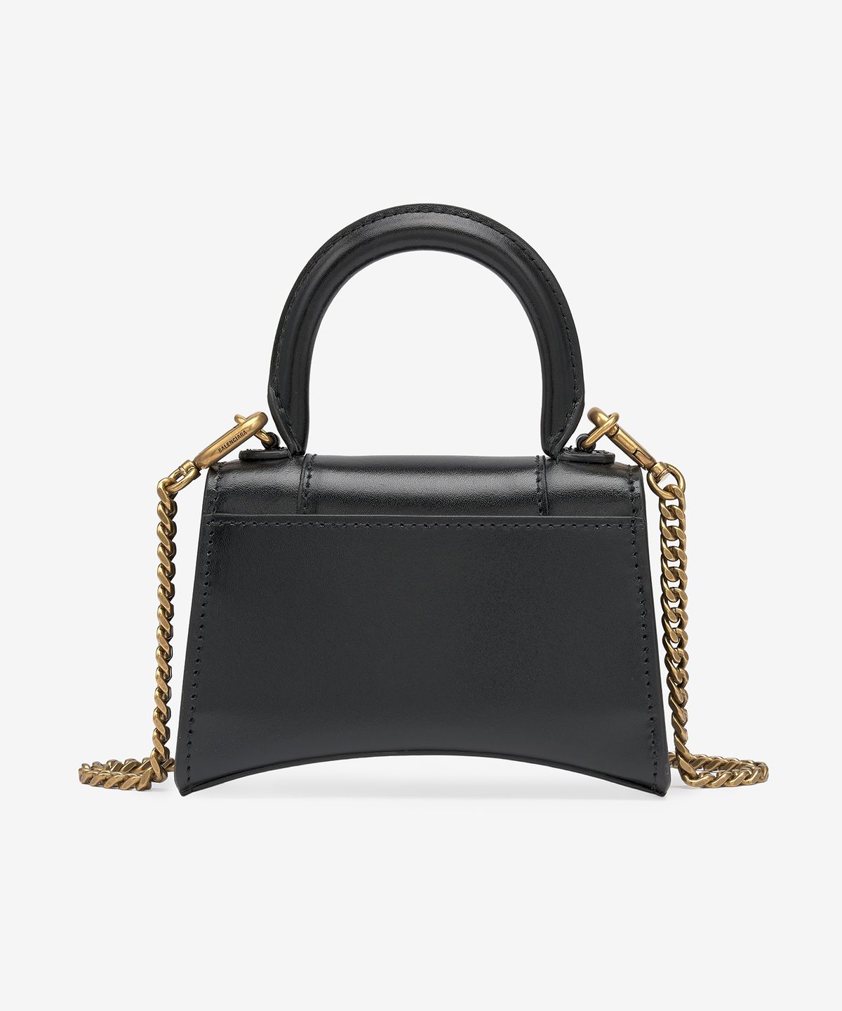발렌시아가(BALENCIAGA) 미니 아워글래스 체인 토트백 - 블랙 / 6646761QJ4M1000