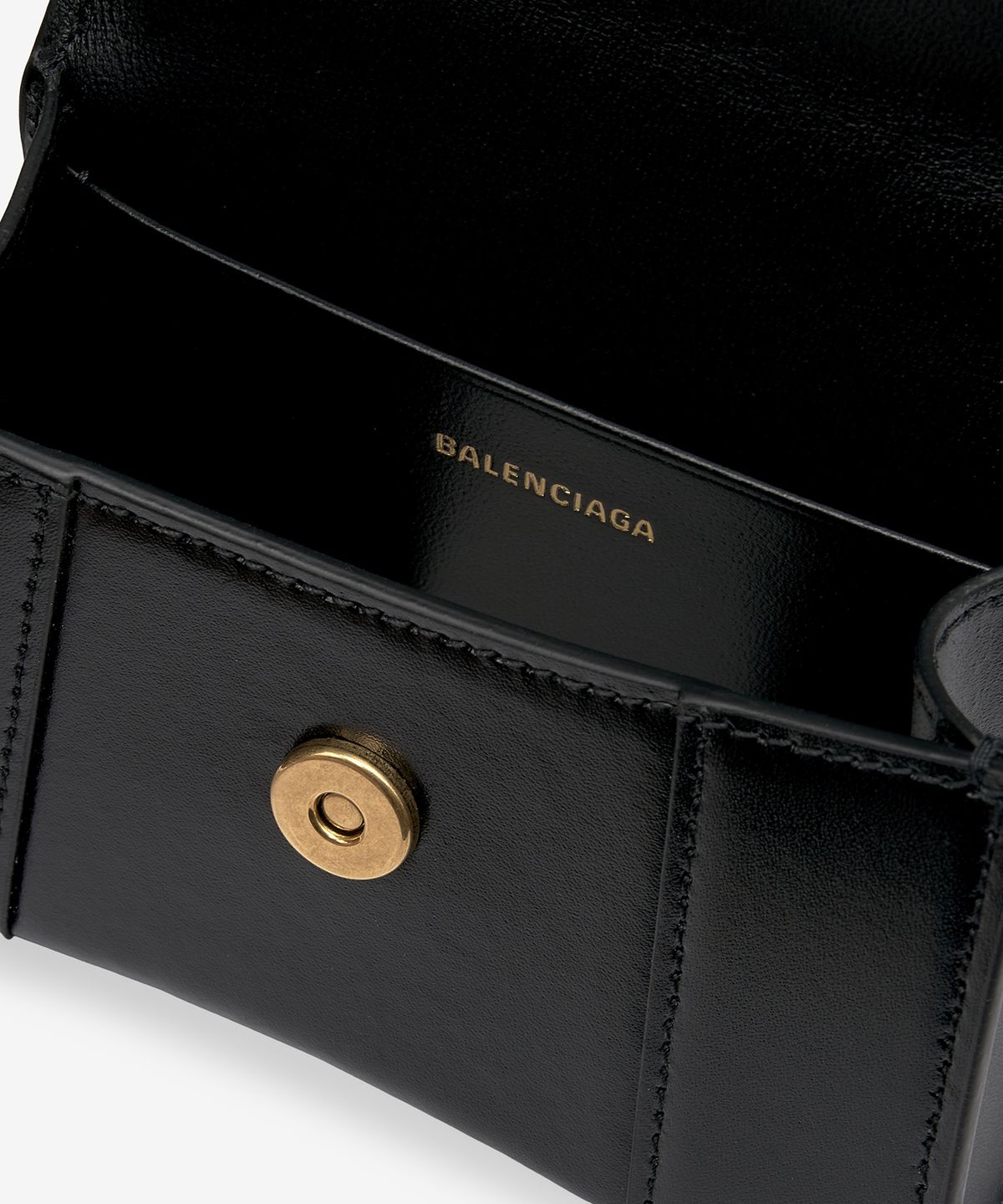 발렌시아가(BALENCIAGA) 미니 아워글래스 체인 토트백 - 블랙 / 6646761QJ4M1000