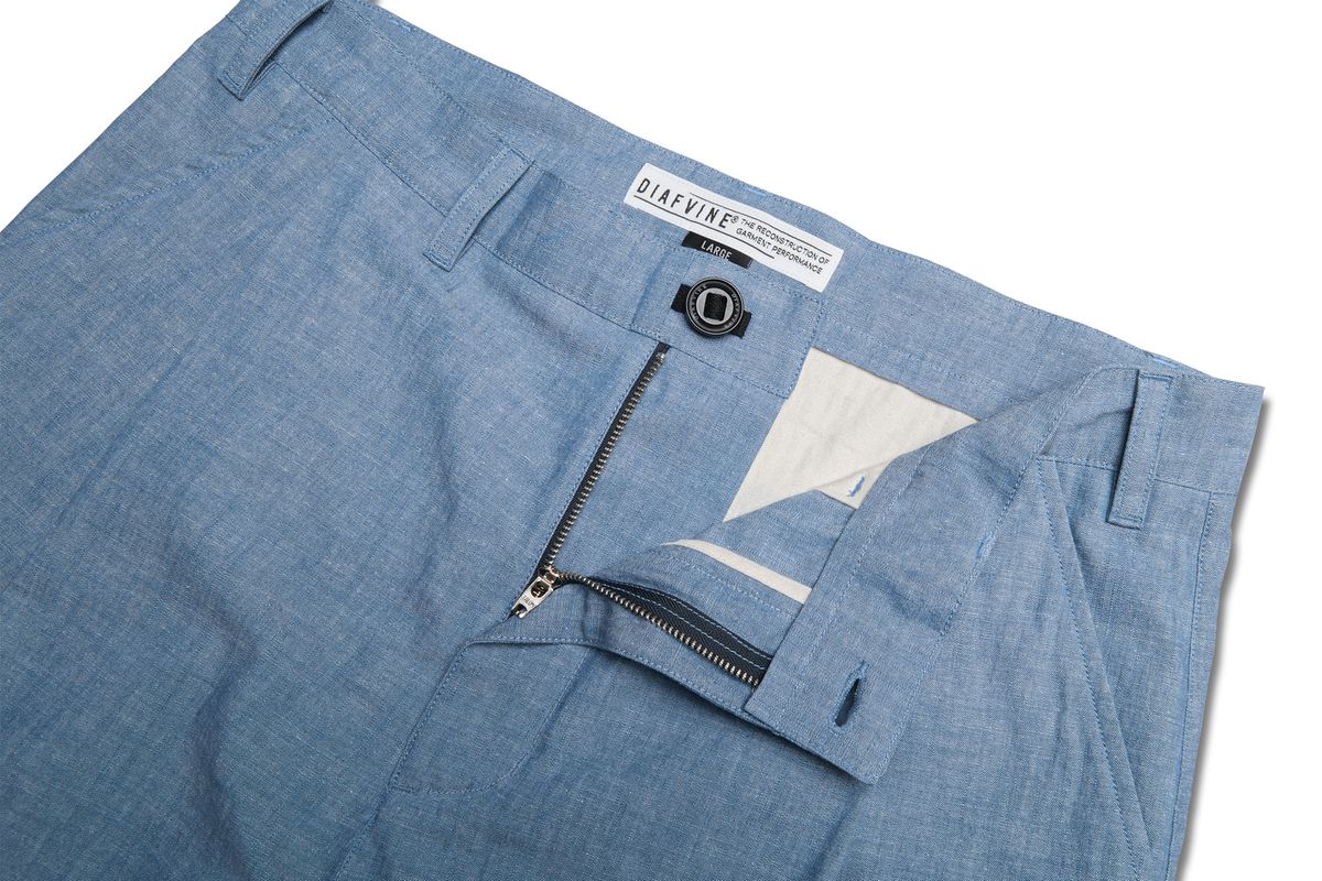 디아프바인(DIAFVINE) DV22SPT.662 ONE TUCK WIDE FIT TROUSERS -Blue-