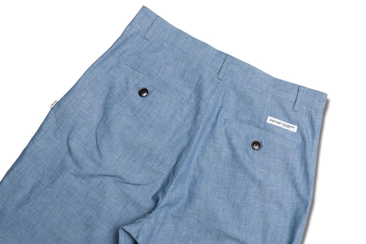 디아프바인(DIAFVINE) DV22SPT.662 ONE TUCK WIDE FIT TROUSERS -Blue-