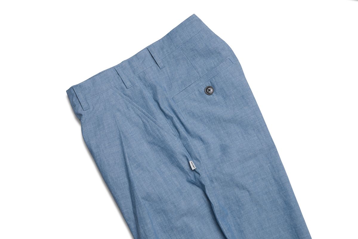 디아프바인(DIAFVINE) DV22SPT.662 ONE TUCK WIDE FIT TROUSERS -Blue-