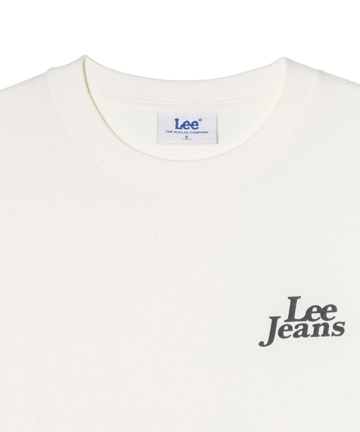리(LEE) 우먼 스텐다드 핏 티셔츠 아이보리