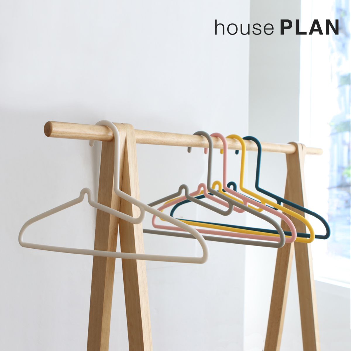 하우스플랜(HOUSEPLAN) 목늘어남방지 심플 옷걸이50P_5colors