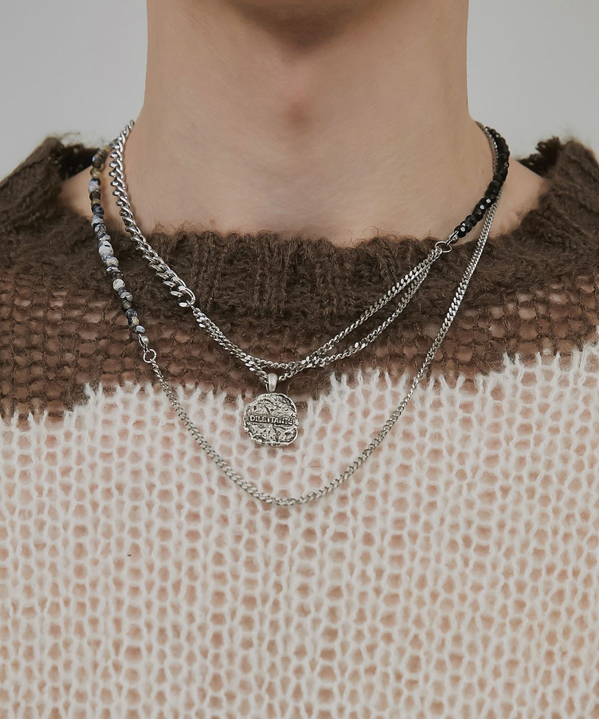 플레어업(FLAREUP) [SET] Handmade Layered OS Necklace (FL-721)