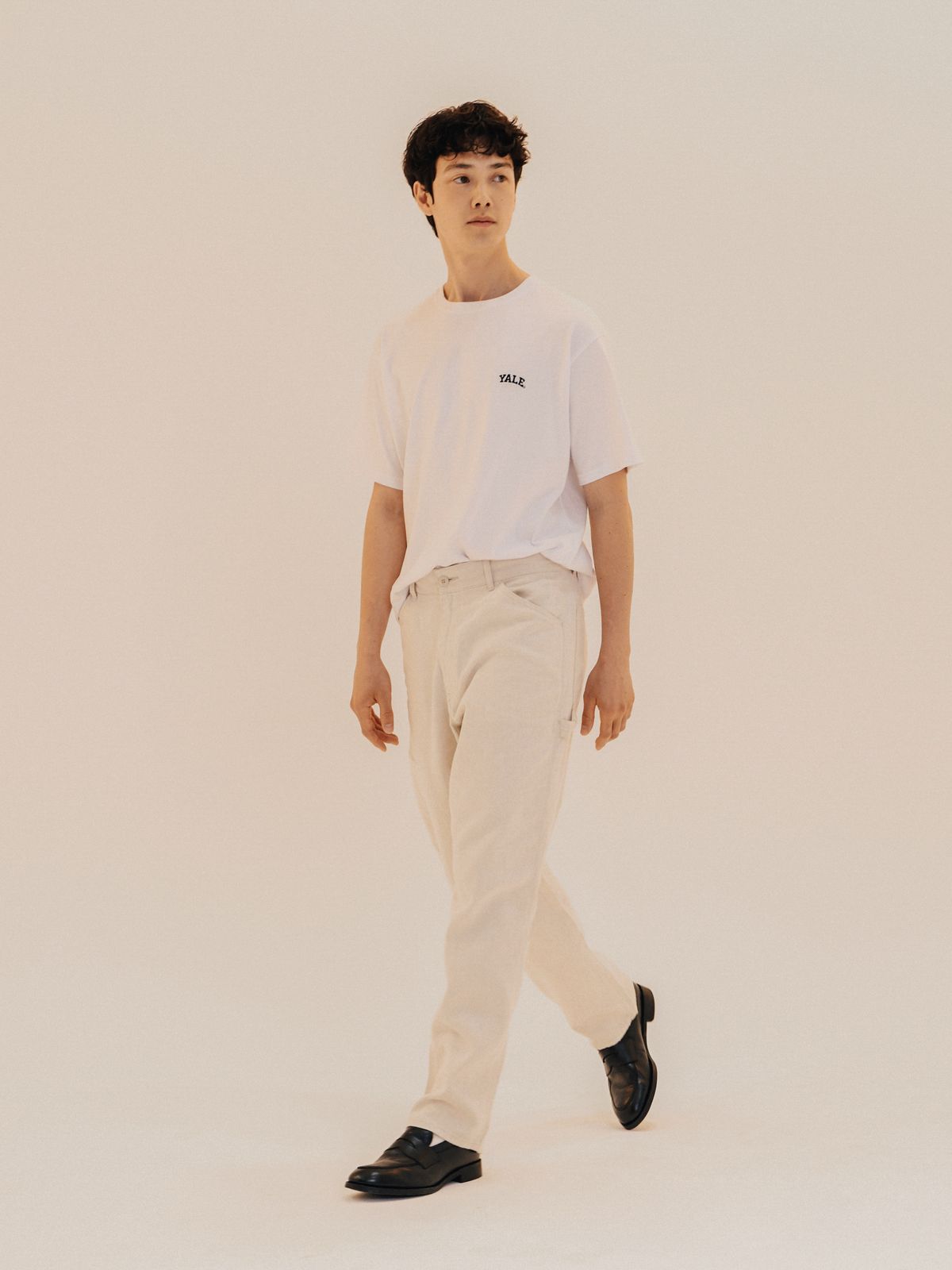 예일(YALE) SMALL ARCH T-SHIRT NAVY