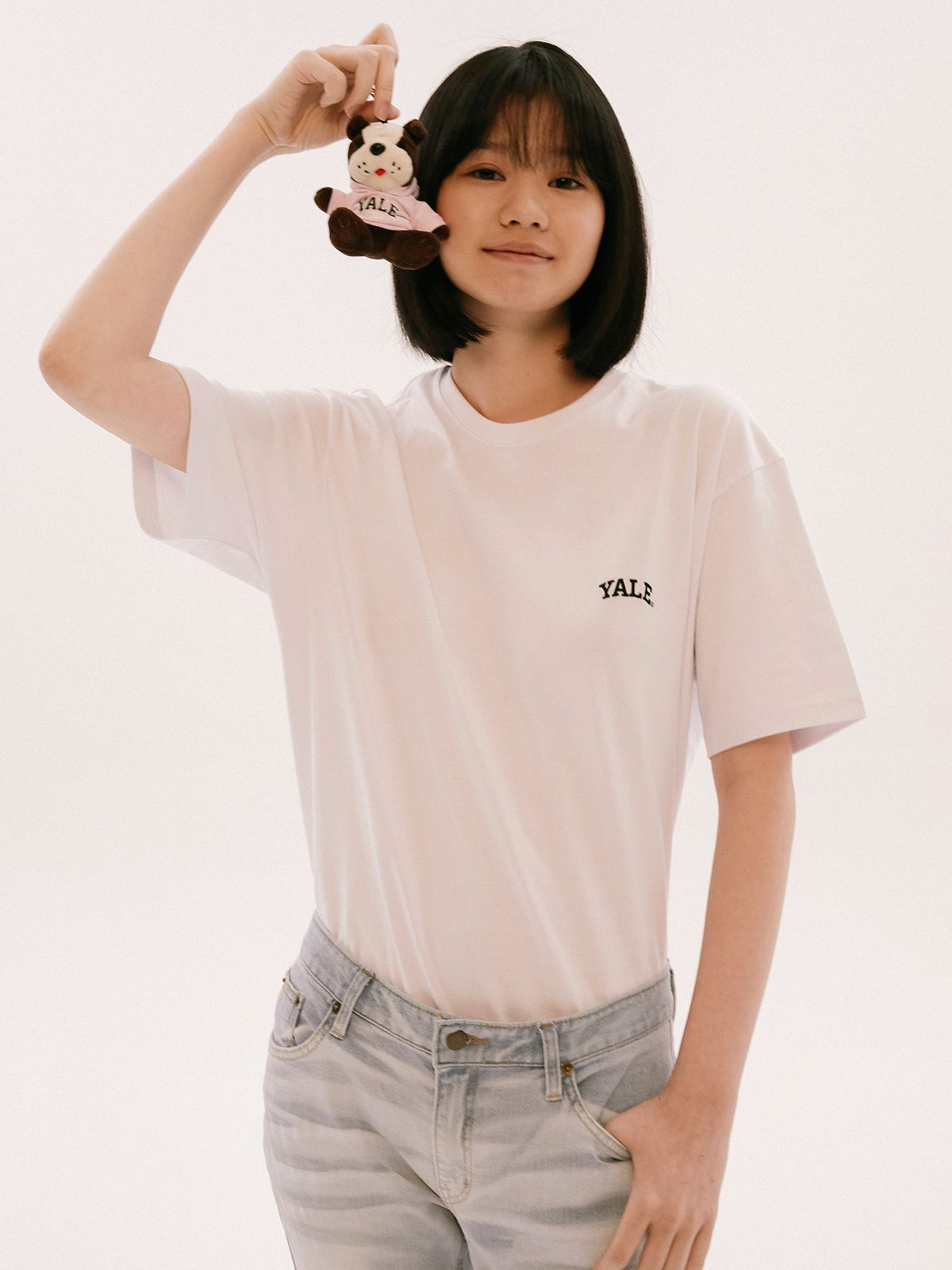 예일(YALE) SMALL ARCH T-SHIRT NAVY
