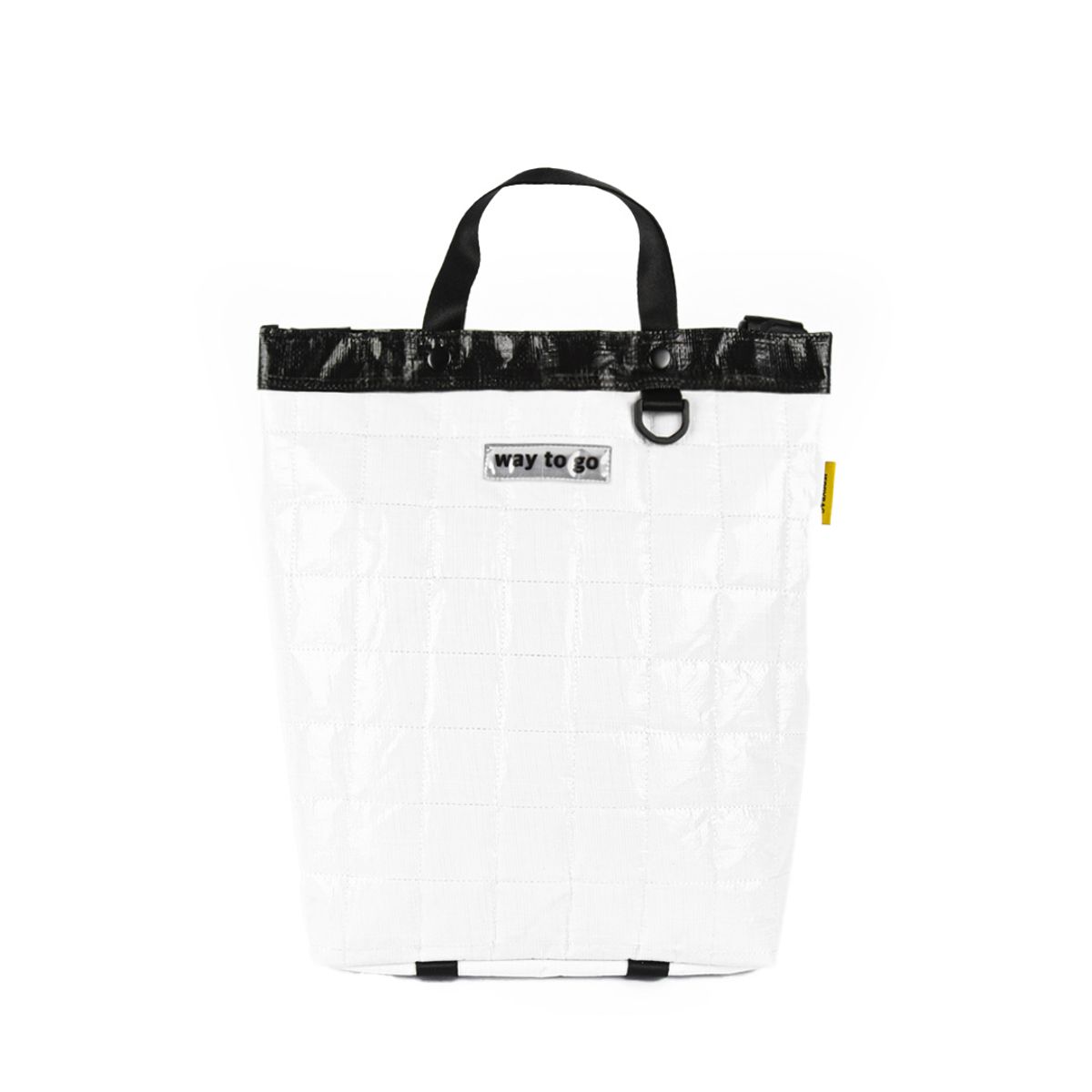 제리백(JERRYBAG) 타폴린 퀼팅 토트백 화이트