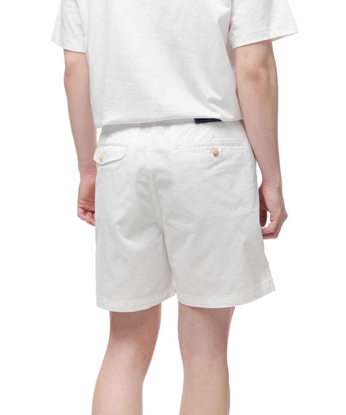 폴로 랄프 로렌(POLO RALPH LAUREN) [White Collection] 클래식 핏 폴로 프렙스터 쇼츠 - 화이트