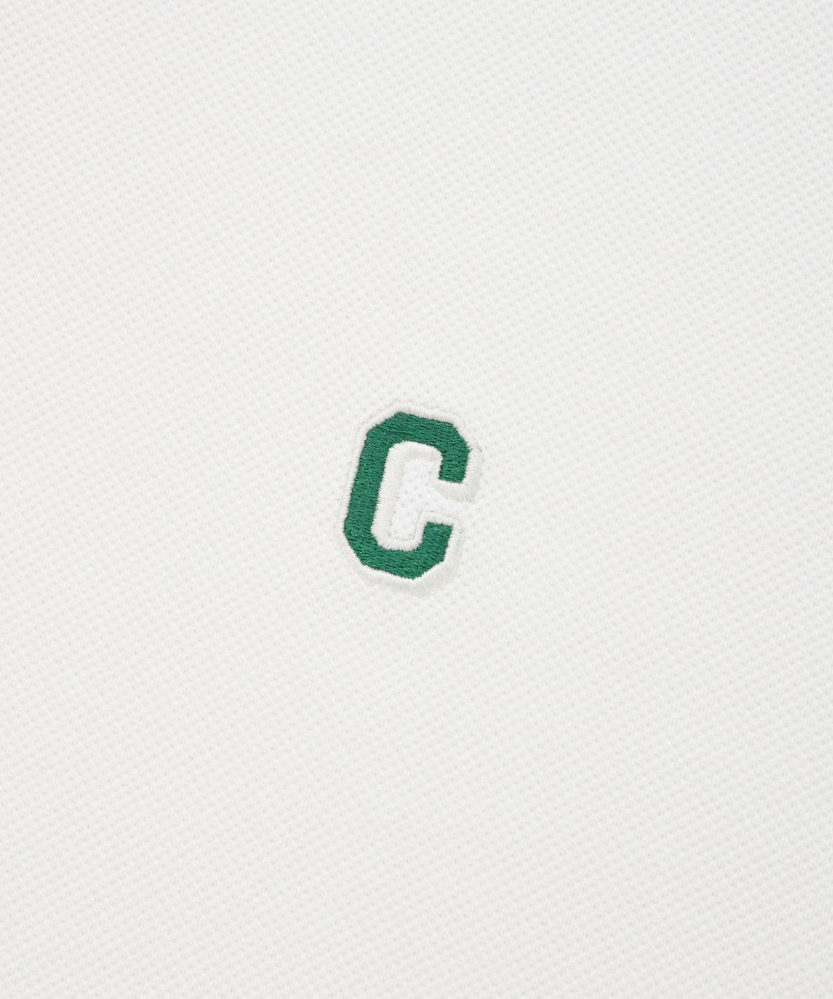 커버낫(COVERNAT) C 로고 카라 티셔츠 화이트
