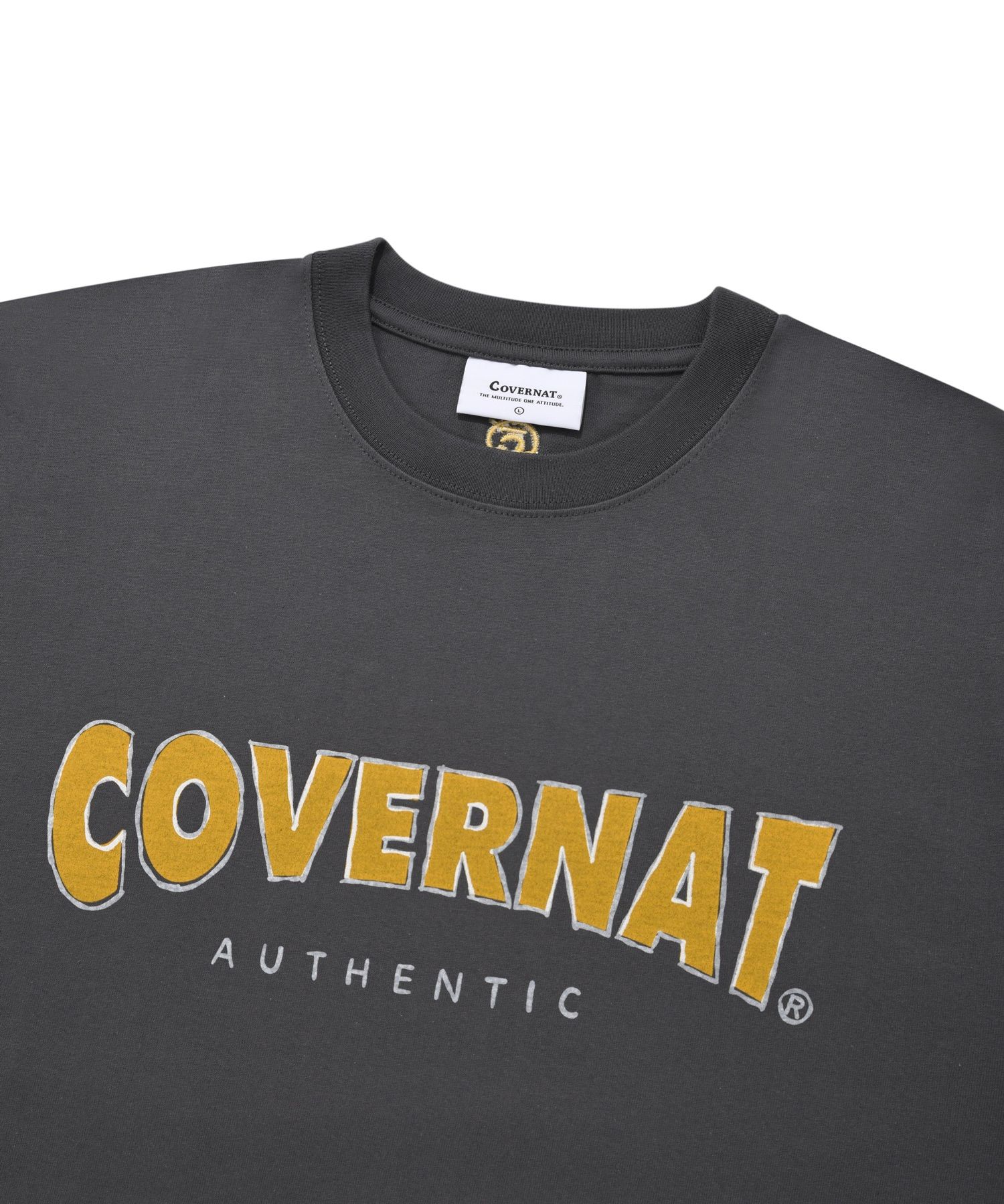★COVERNAT★ Small C Logo T-Shirt Charcoal Small C Logo T-Shirt Charcoal - Covernat | 60% - Asian
