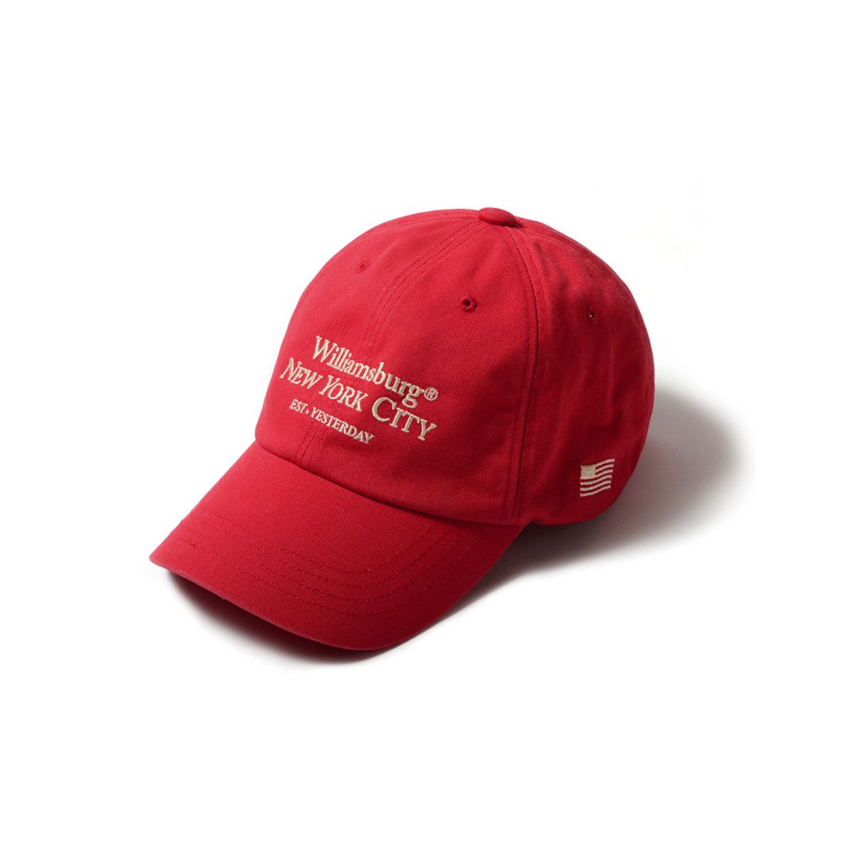 윌리엄스버그 뉴욕시티(WILLIAMSBURG NEWYORK CITY) Classic Logo Ball Cap_Red