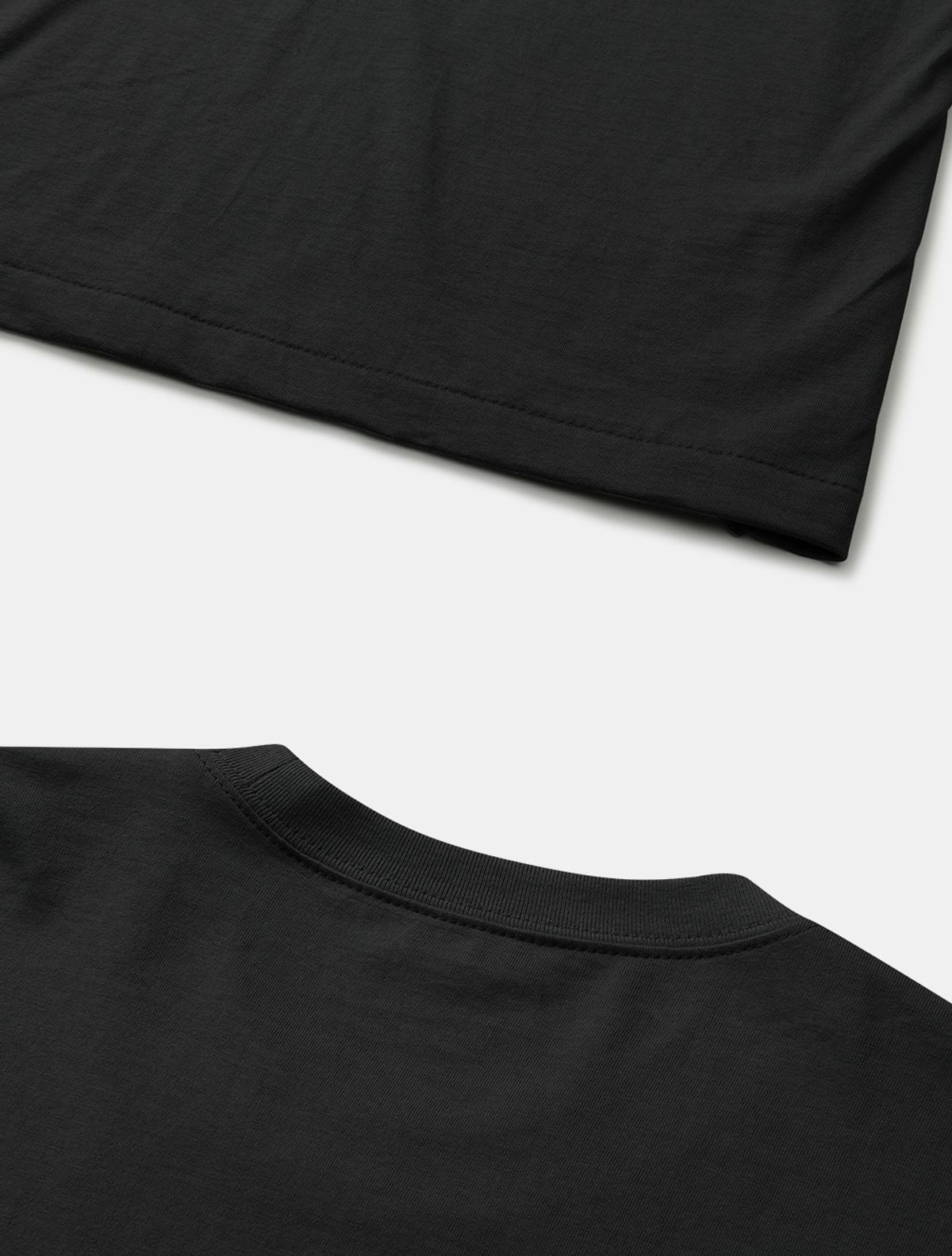 데호(DEHO) CUTTING HALF SLEEVE [Black]