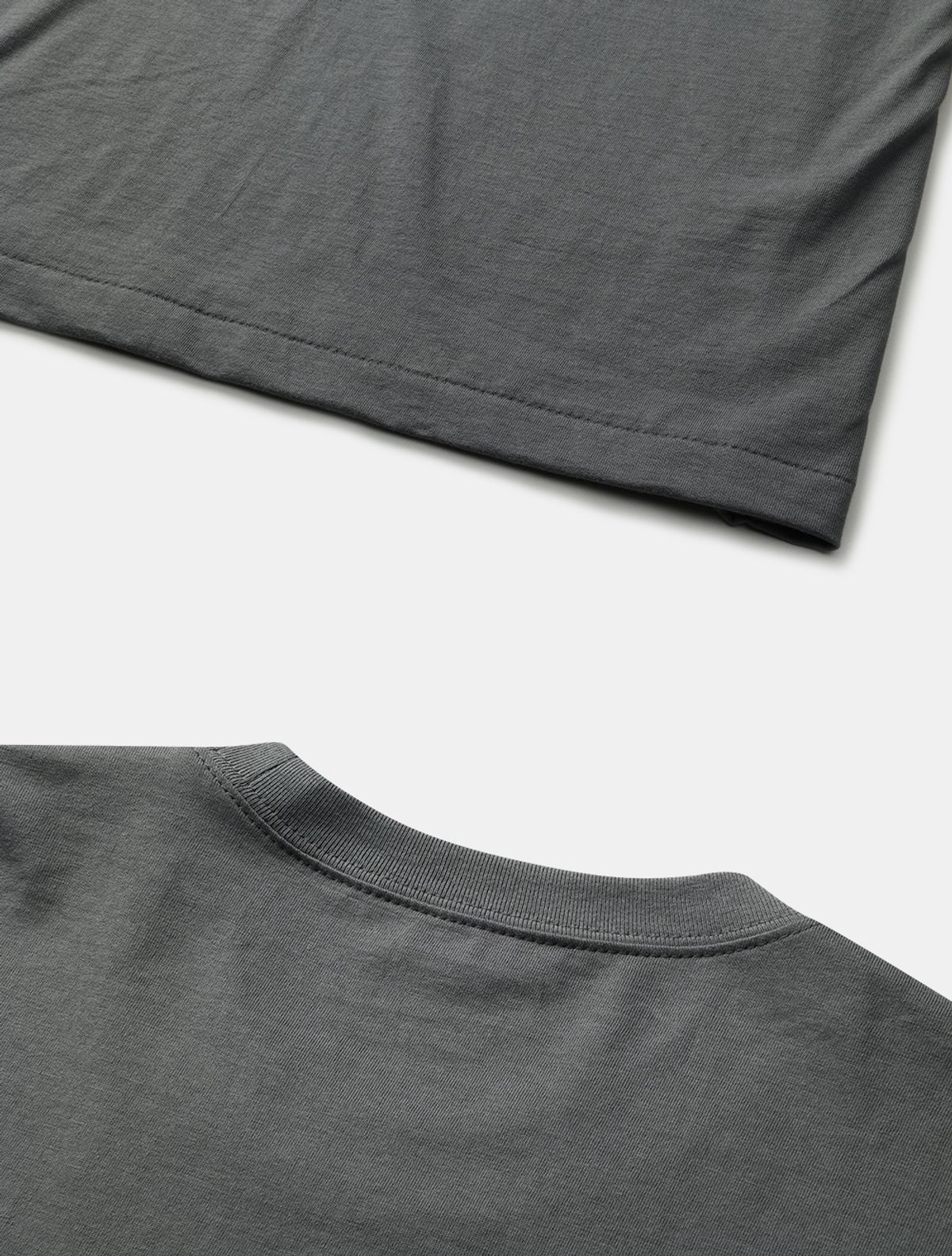 데호(DEHO) CUTTING HALF SLEEVE [Charcoal]