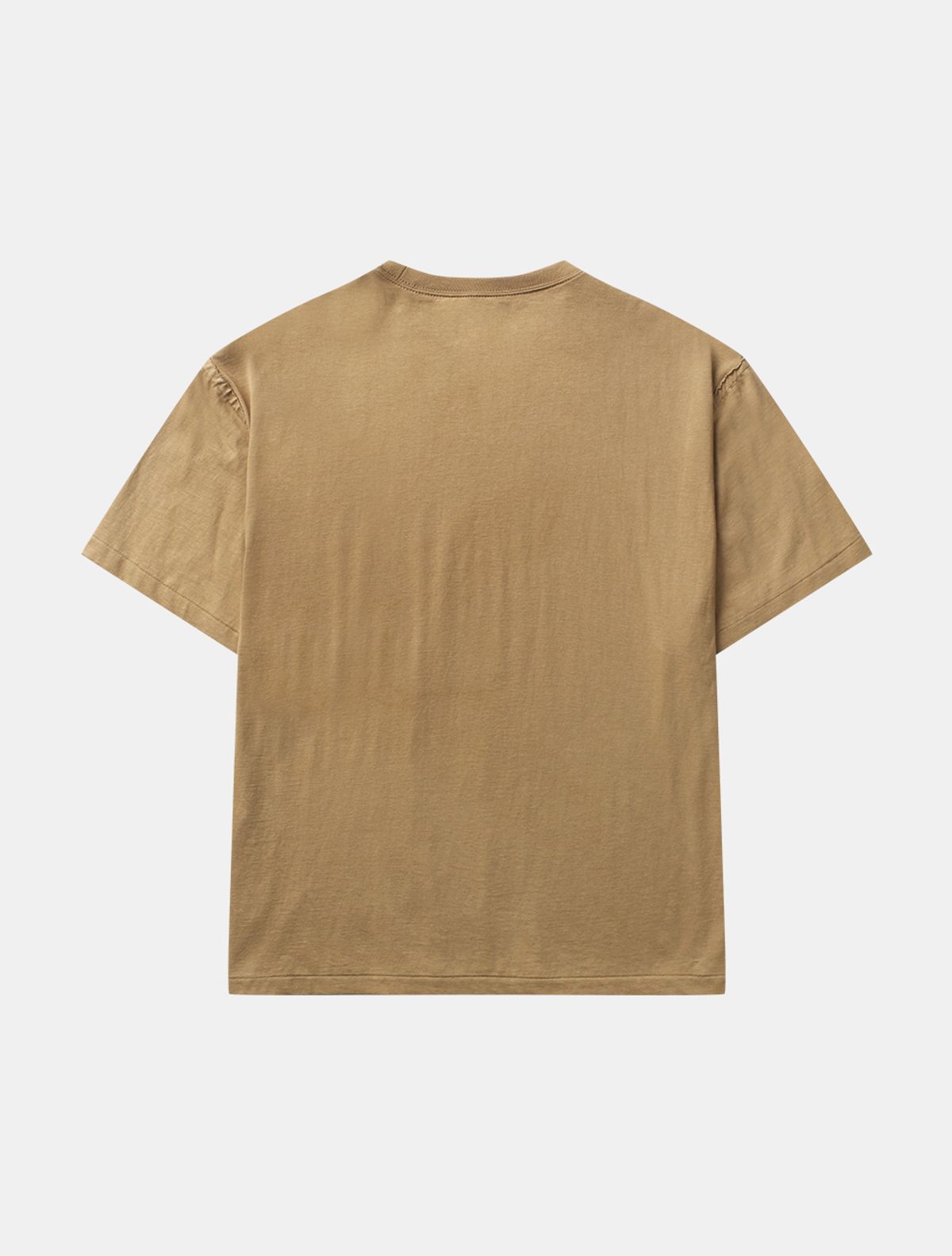 데호(DEHO) CUTTING HALF SLEEVE [Brown]