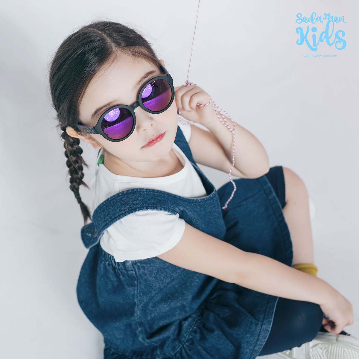 소다몬키즈(SODAMONKIDS) JS333-SC_PU 키즈선글라스