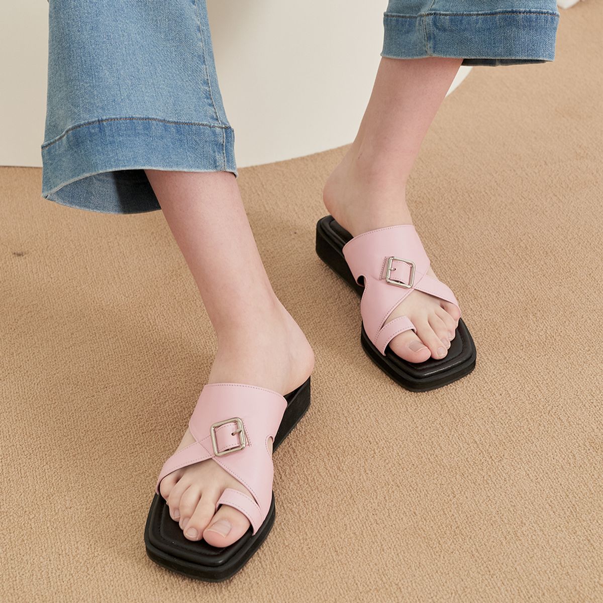 케리제이드(KERRIJADE) Buckle Slide_Pink