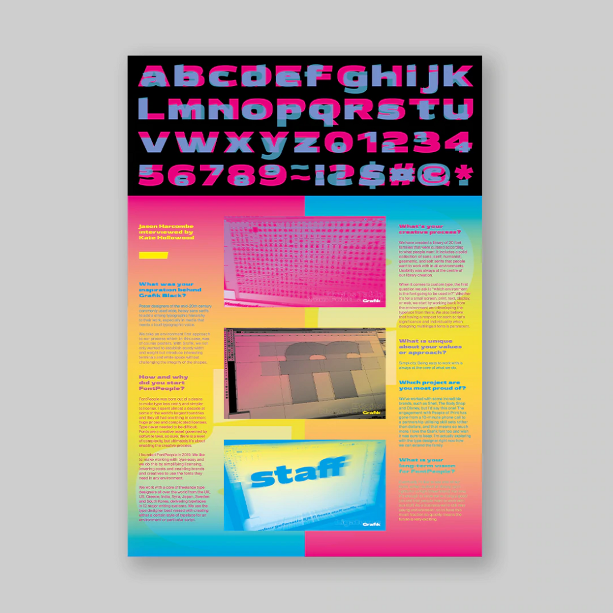 빠르크 에디션(PARC EDITIONS) POSTERZINE #76 Font People