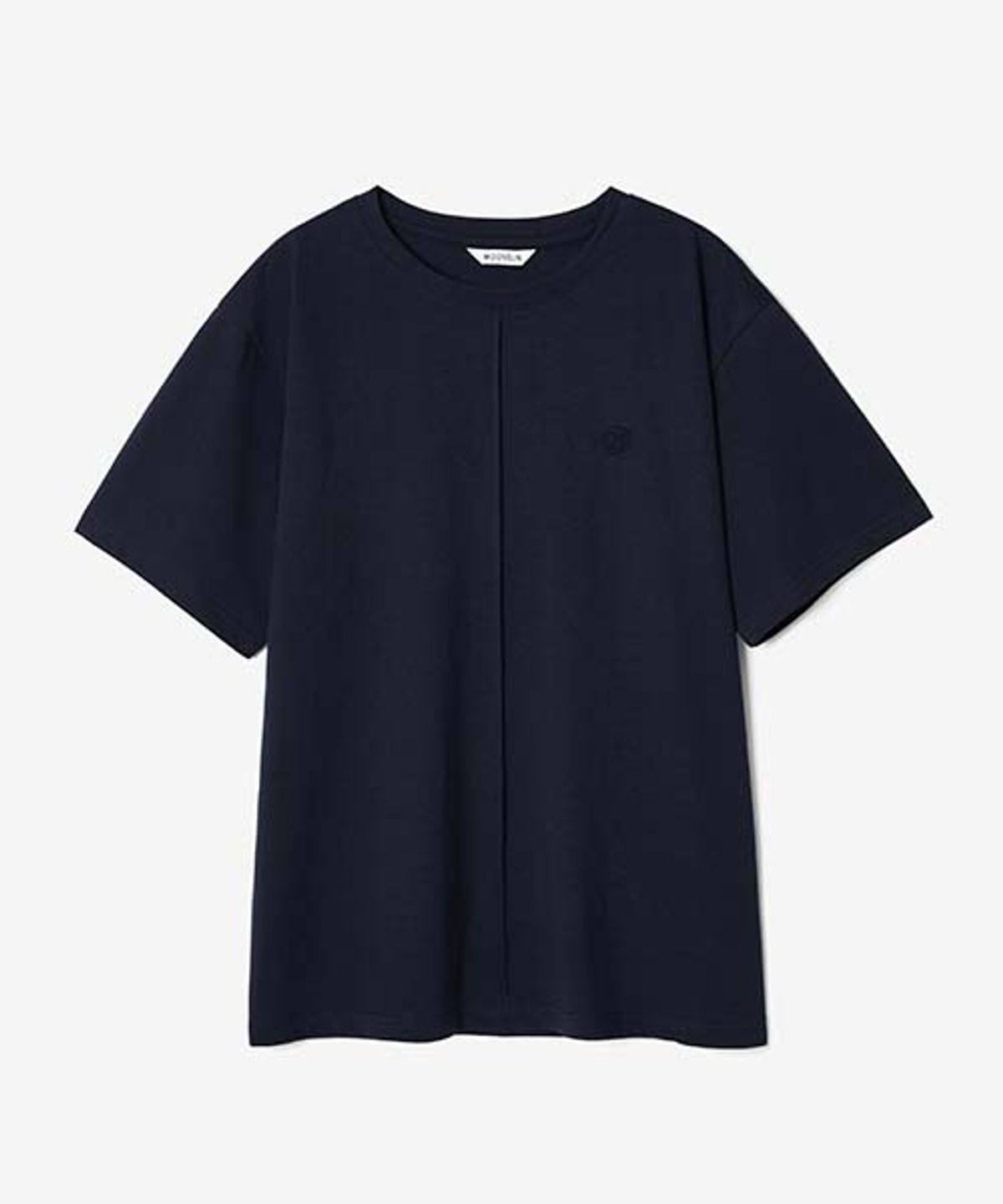 문선 아카이브(MOONSUN ARCHIVE) UNISEX Pin Tuck Symbol T-shirt [Navy]