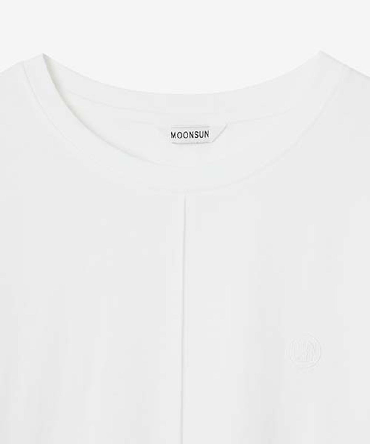 문선 아카이브(MOONSUN ARCHIVE) UNISEX Pin Tuck Symbol T-shirt [White]