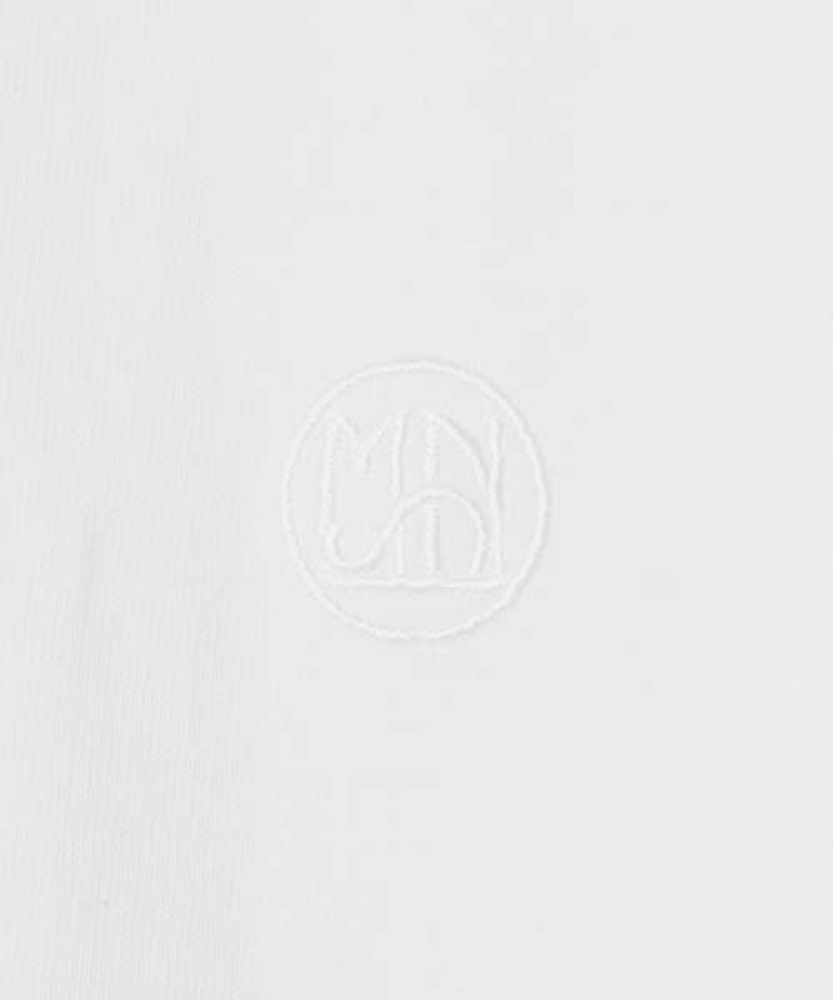 문선 아카이브(MOONSUN ARCHIVE) UNISEX Pin Tuck Symbol T-shirt [White]