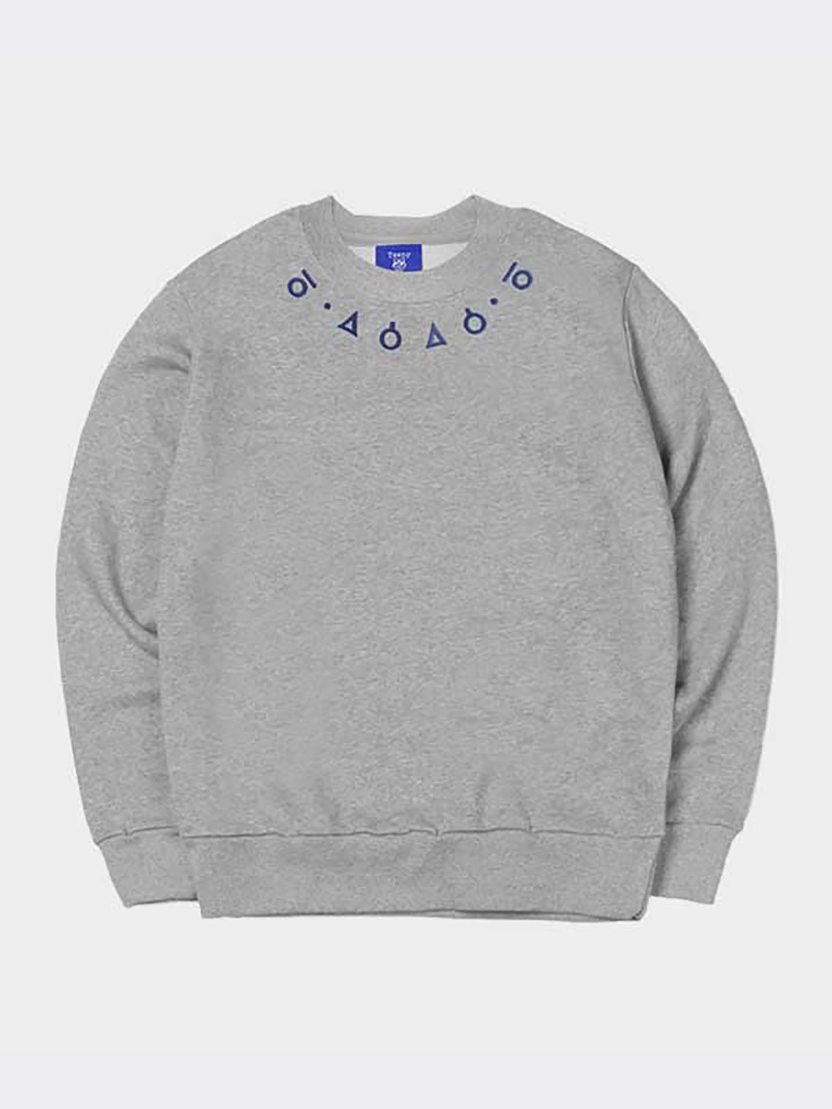 티니타이거(TEENYTIGER) Ancient Korean Embroidery Over-Fit sweatshirt (Gray)